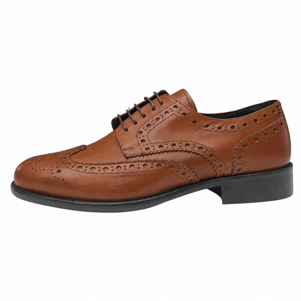 Antica Calzoleria Campana 612 — Derby Brogue Uomo Artigianale in Vitello Cuoio