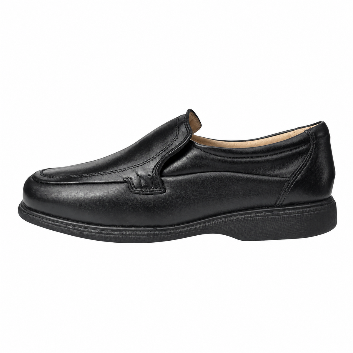 Alessandro Baroni 2977 — Mocassino uomo in nappa d’agnello nera