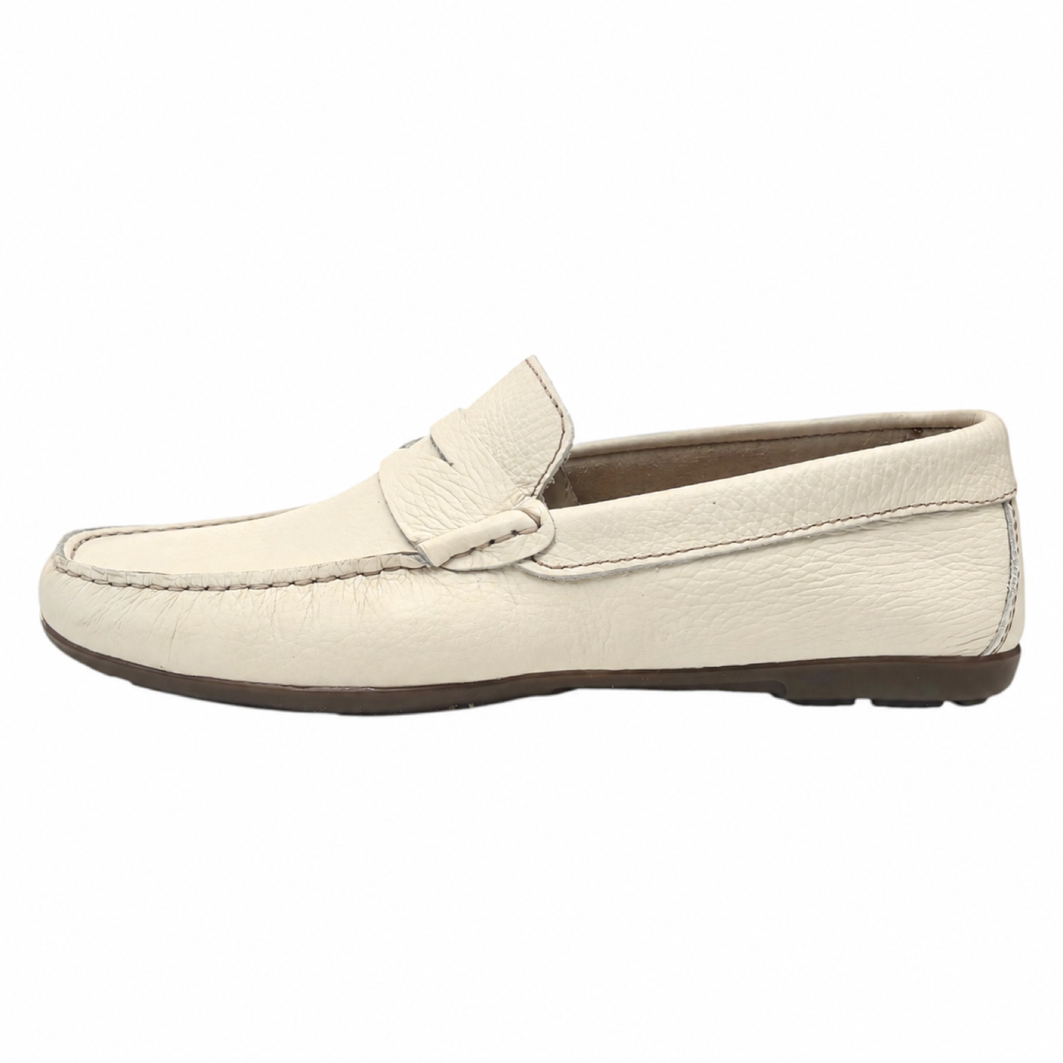 Crester 83431 — Mocassino Uomo in Pelle Avorio