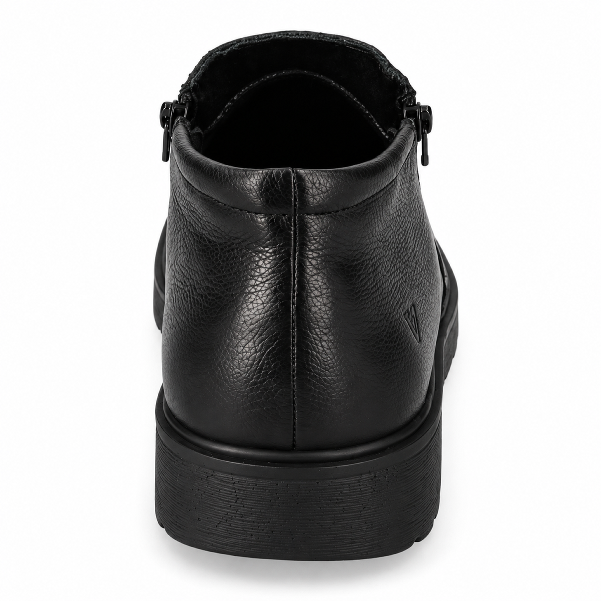 VALLEVERDE VJ837F — Polacchina uomo nera con zip laterale