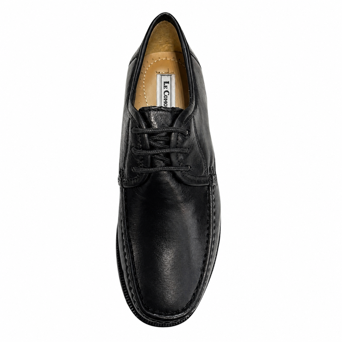 Le Comodone Mattia — Scarpa Uomo Stringata in Vera Pelle Nero