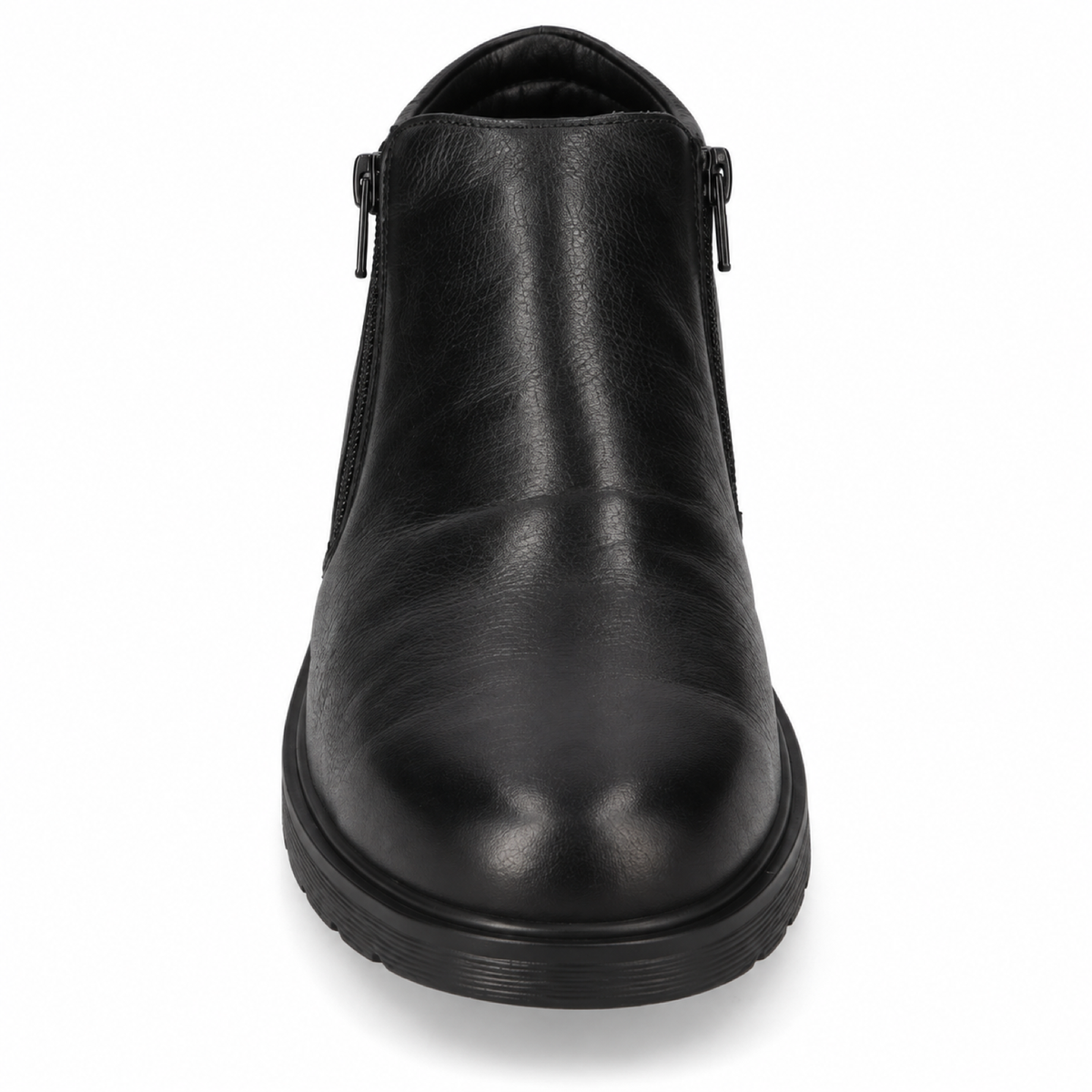 VALLEVERDE VJ837F — Polacchina uomo nera con zip laterale