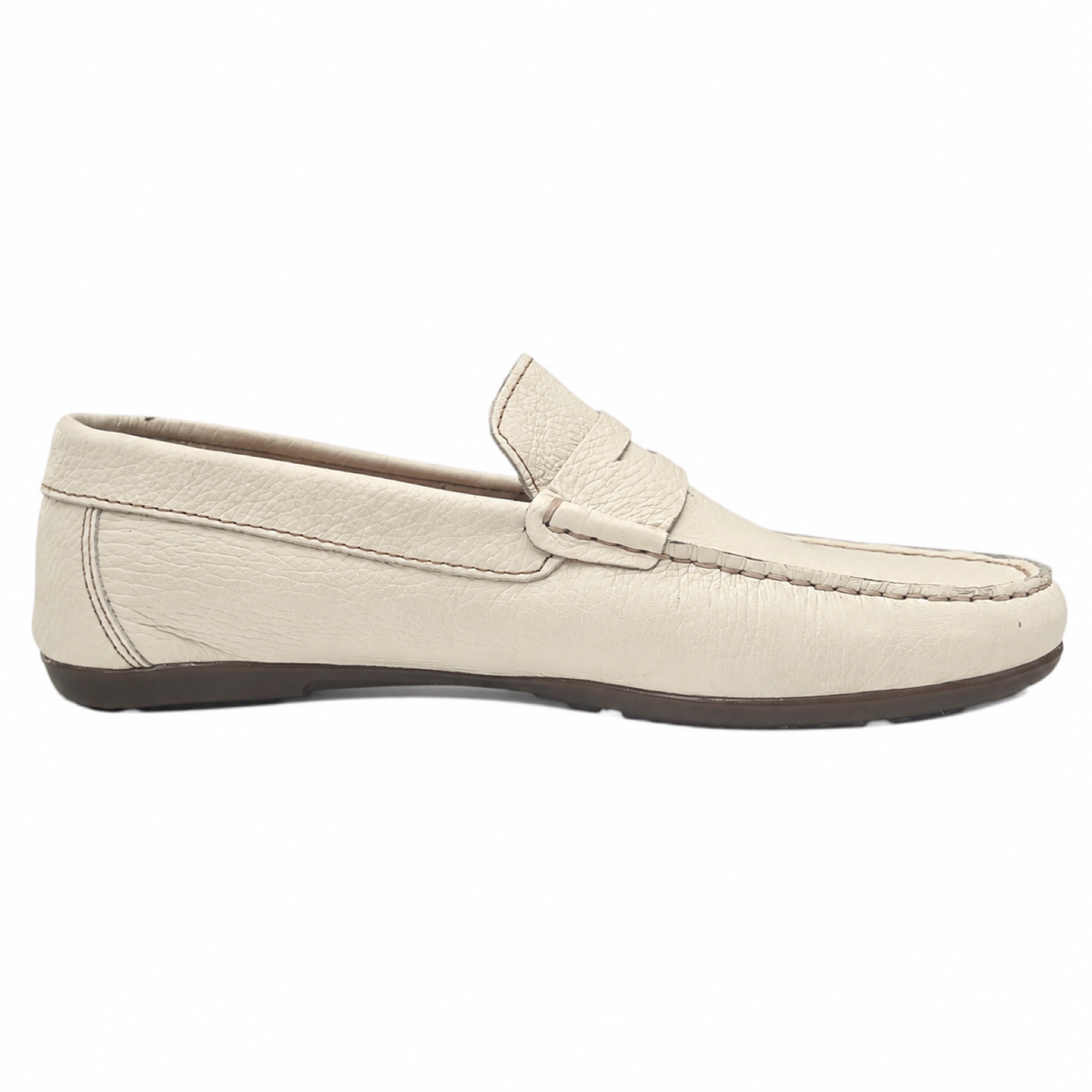 Crester 83431 — Mocassino Uomo in Pelle Avorio