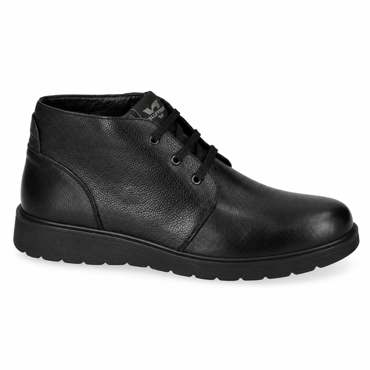 Valleverde VJ836F — Polacchina uomo nera con lacci