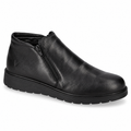 VALLEVERDE VJ837F — Polacchina uomo nera con zip laterale