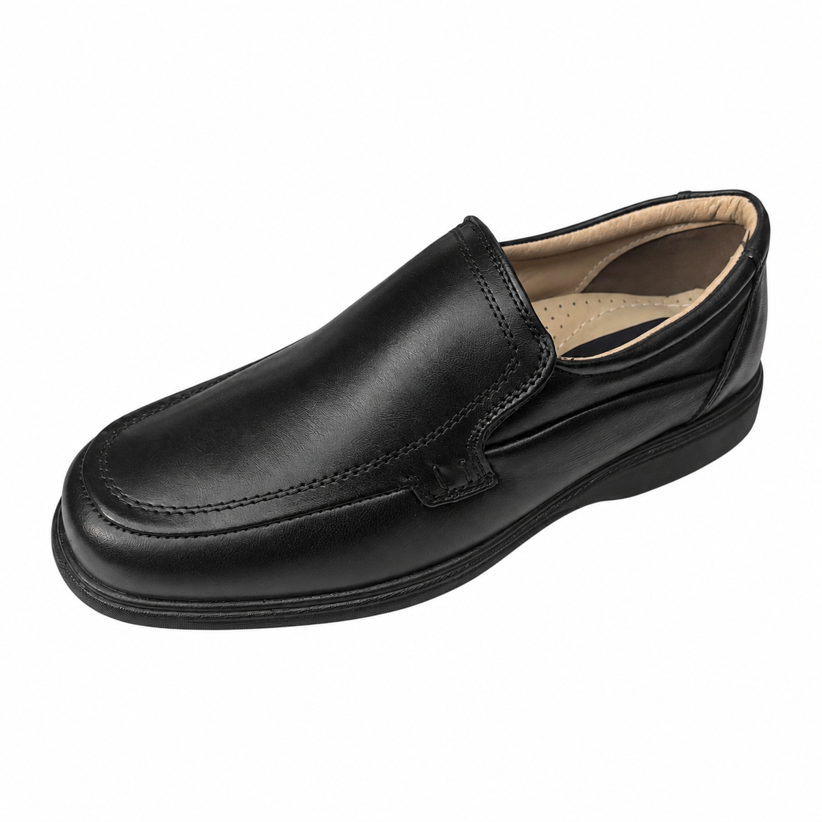 Alessandro Baroni 2977 — Mocassino uomo in nappa d’agnello nera