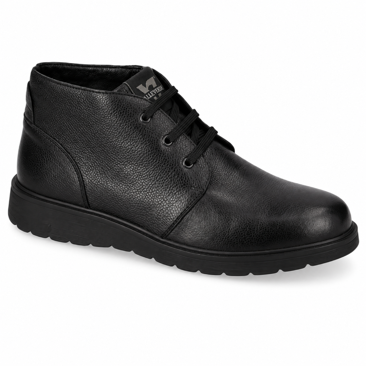 Valleverde VJ836F — Polacchina uomo nera con lacci
