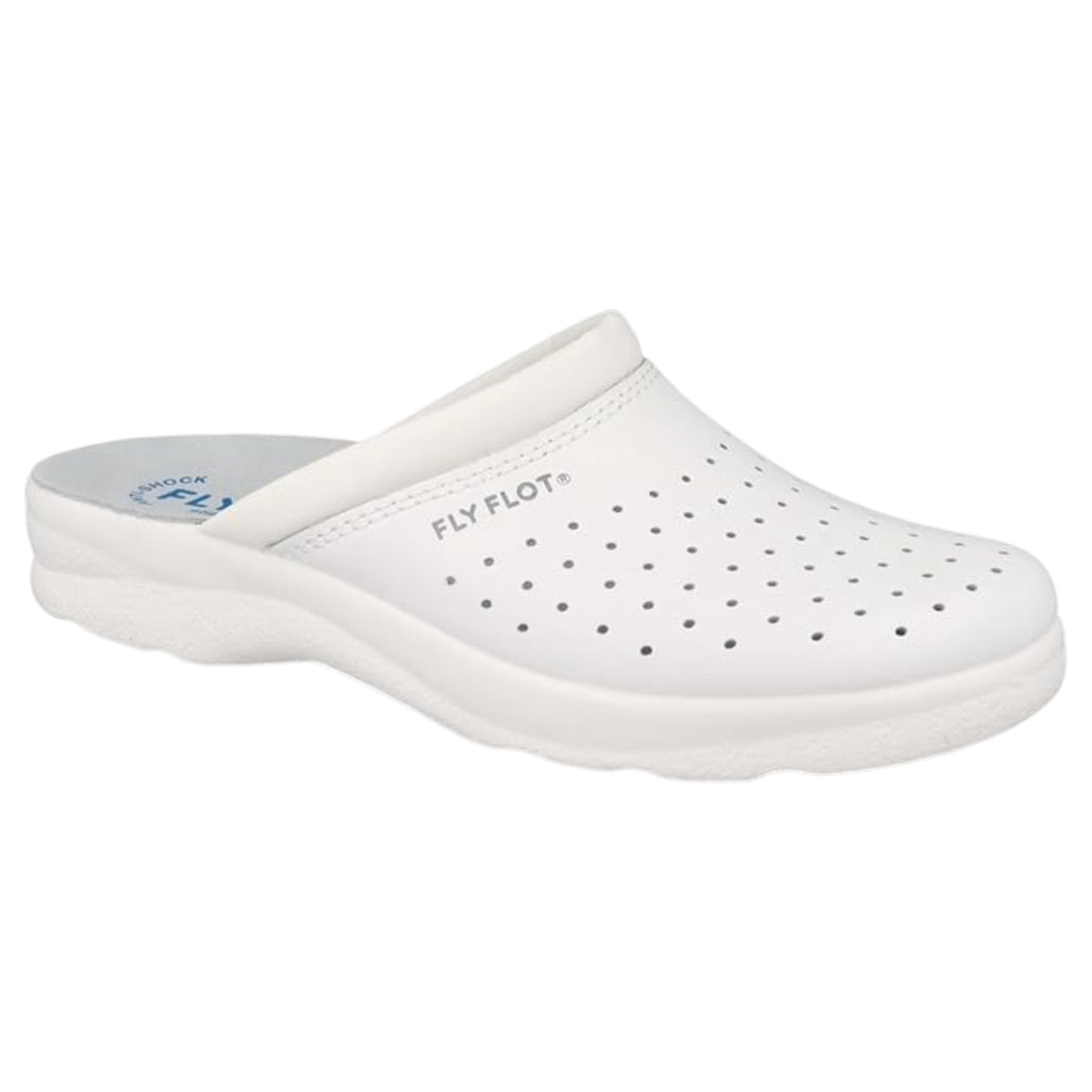 Fly Flot 82094 — Ciabatta Sanitaria Uomo in Pelle Forata
