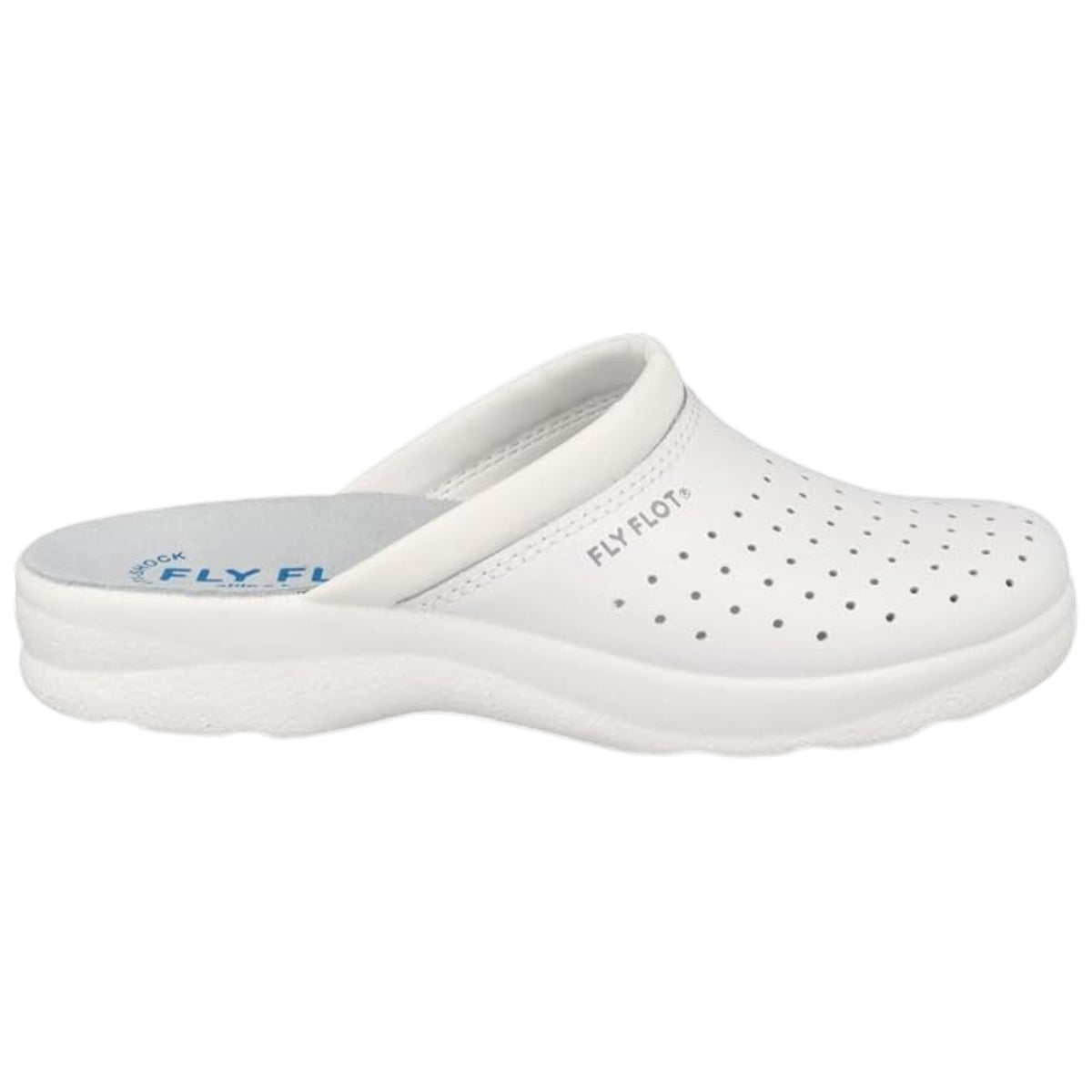 Fly Flot 82094 — Ciabatta Sanitaria Uomo in Pelle Forata
