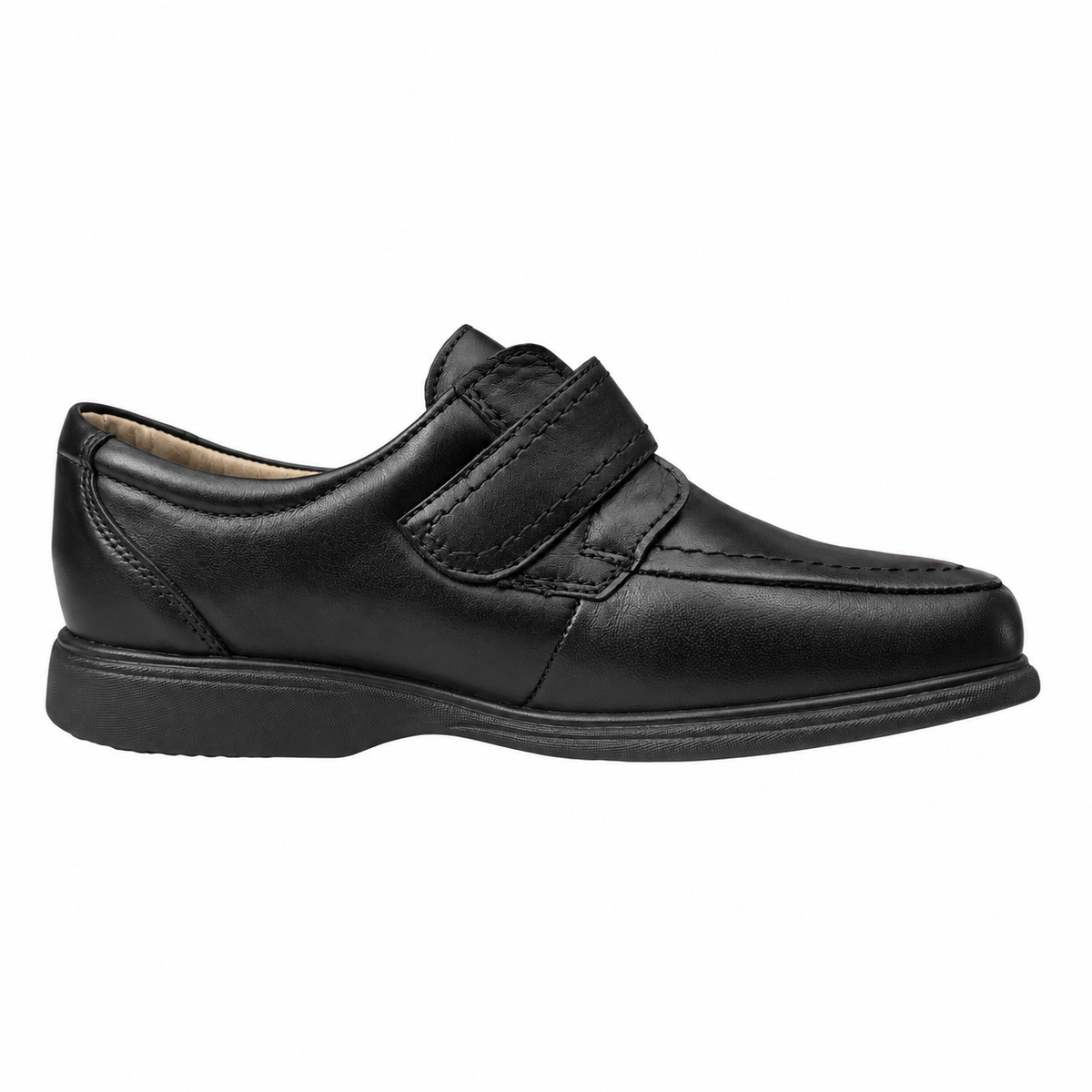 Alessandro Baroni 2975 — Mocassino uomo in nappa d’agnello nera con strappo