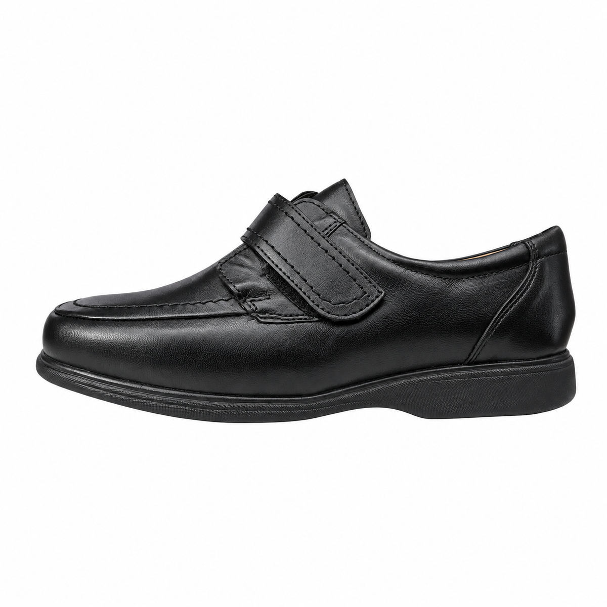 Alessandro Baroni 2975 — Mocassino uomo in nappa d’agnello nera con strappo