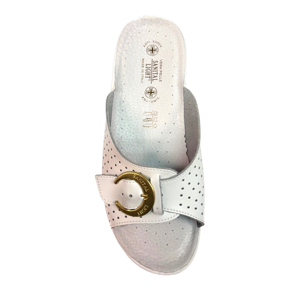 Sanital Light 1368 — Ciabatta Sanitaria Donna in Pelle con Fibbia