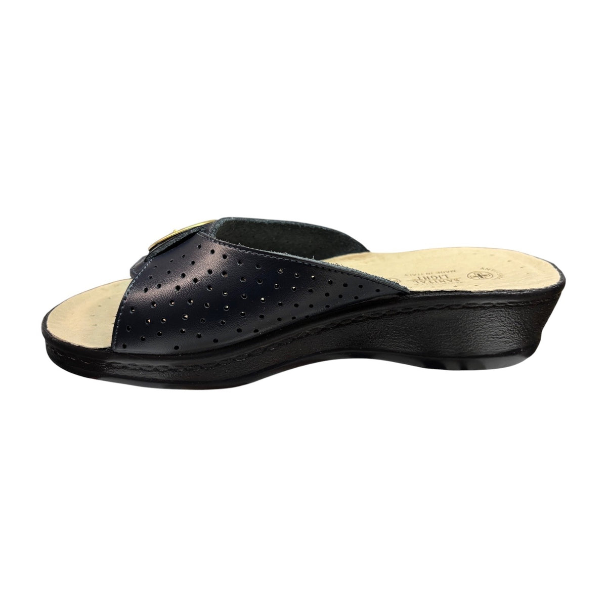 Sanital Light 1368 — Ciabatta Sanitaria Donna in Pelle con Fibbia