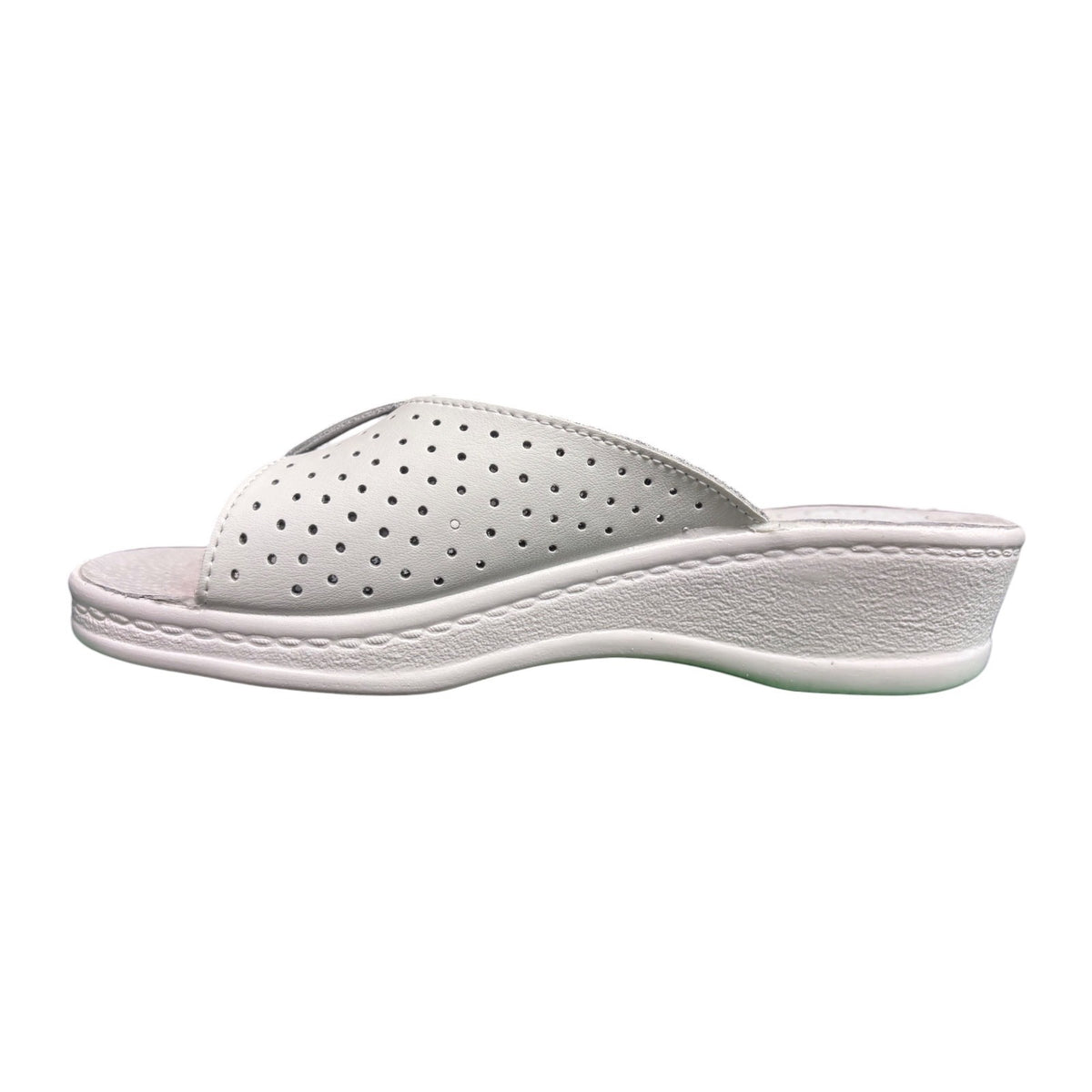 Sanital Light 1374 — Ciabatta Sanitaria Donna in Pelle con Strappo