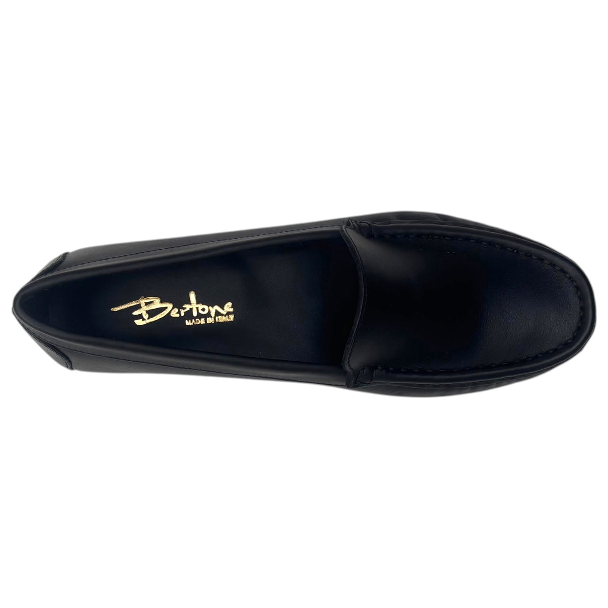 Bertone 320 — Mocassino Donna in Pelle di Vitello Nero