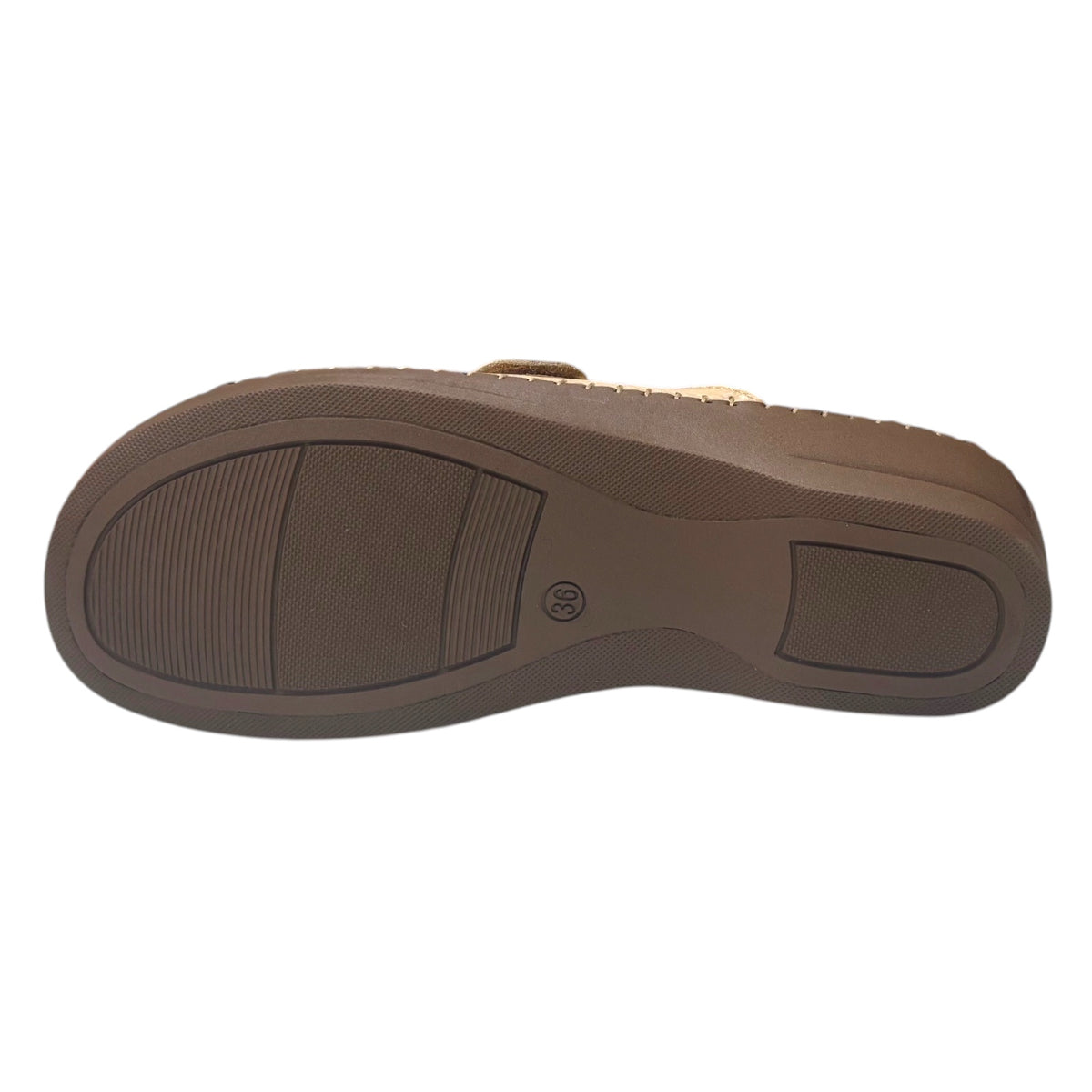 StilediVita 5514 — Ciabatta Donna con Zeppa e Strappi in Pelle