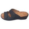 StilediVita 5514 — Ciabatta Donna con Zeppa e Strappi in Pelle