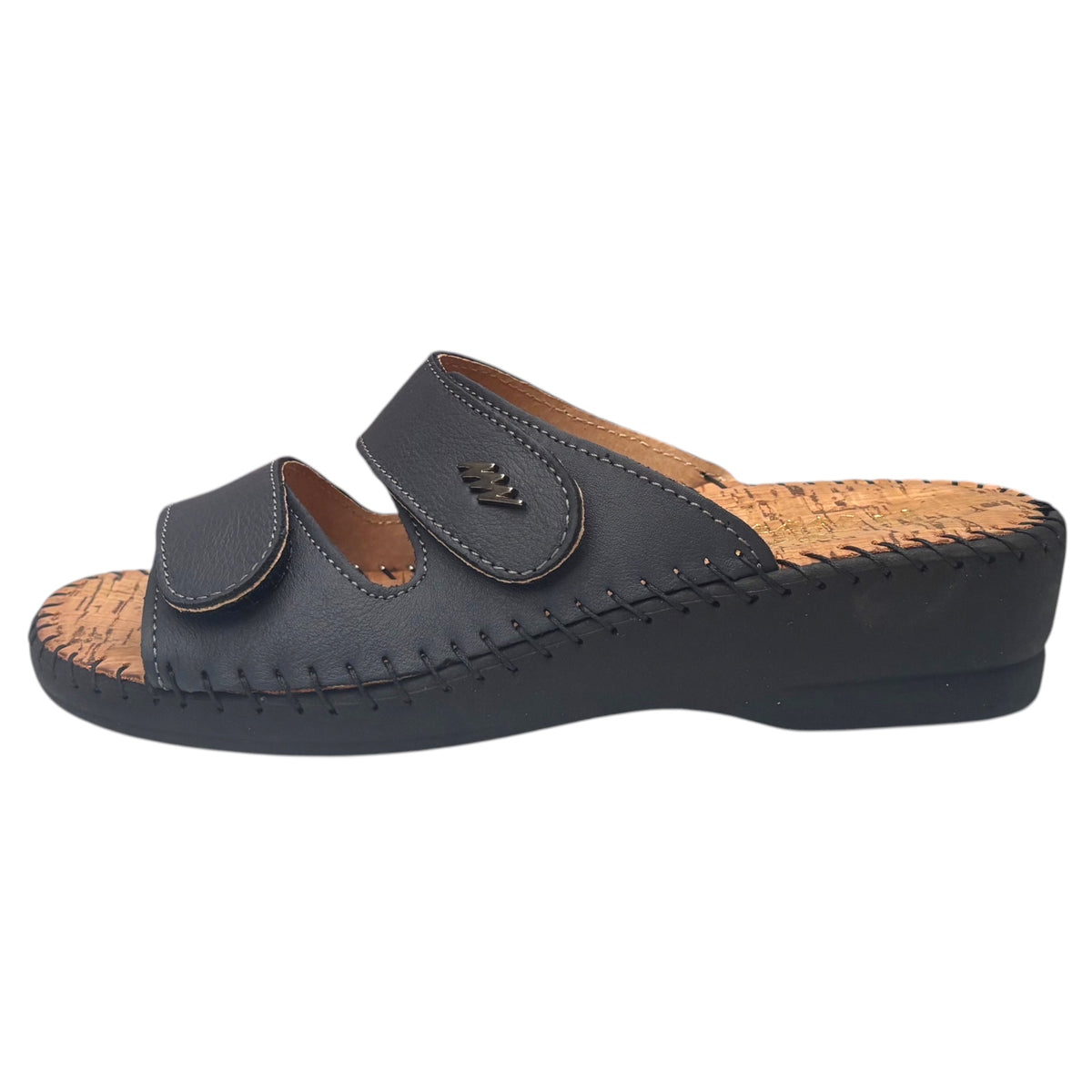 StilediVita 5514 — Ciabatta Donna con Zeppa e Strappi in Pelle