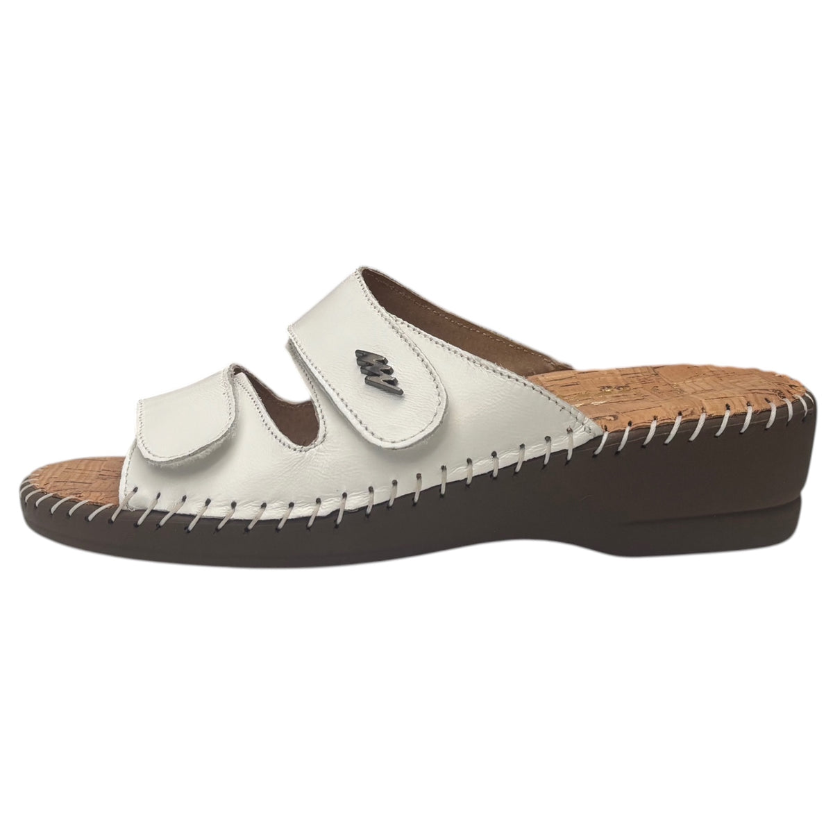 StilediVita 5514 — Ciabatta Donna con Zeppa e Strappi in Pelle