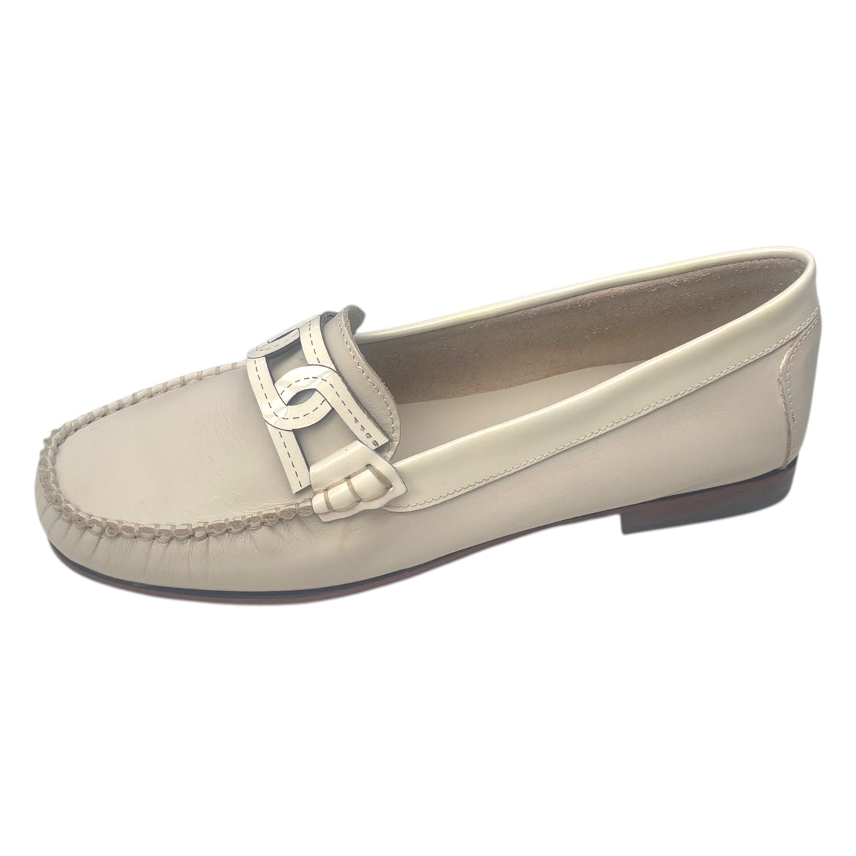 Bertone 326 — Mocassino Donna in Pelle Vaniglia