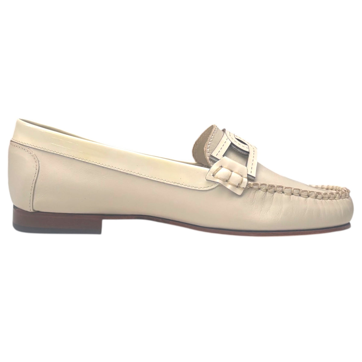 Bertone 326 — Mocassino Donna in Pelle Vaniglia
