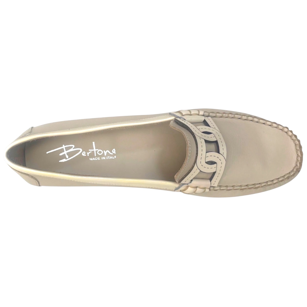 Bertone 326 — Mocassino Donna in Pelle Vaniglia