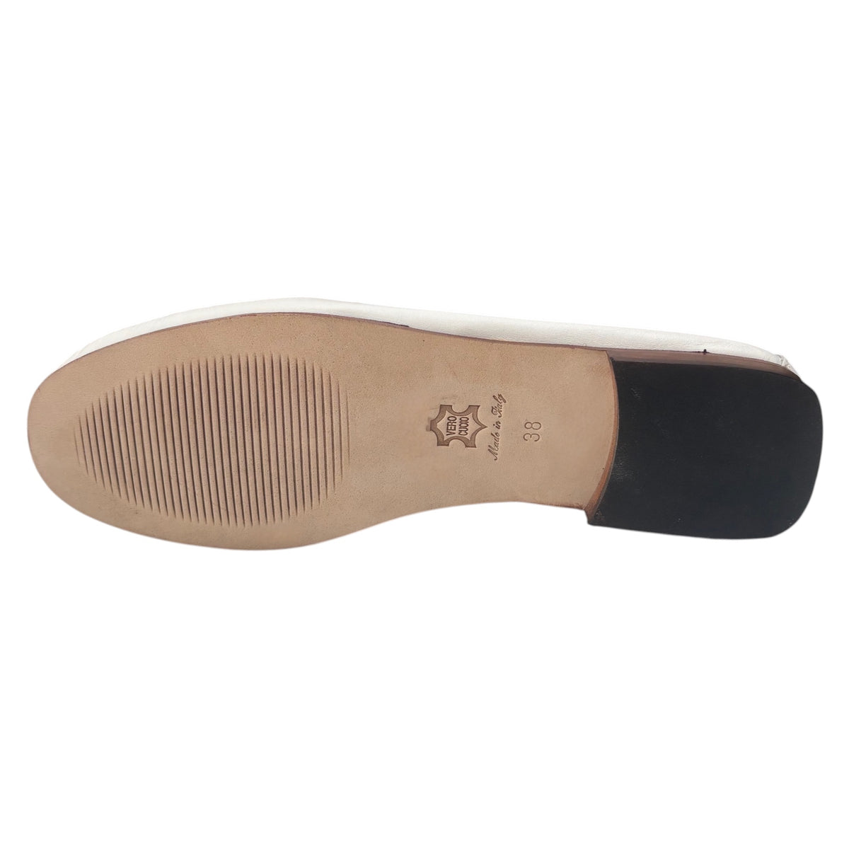 Bertone 320 — Mocassino Donna in Pelle di Vitello Bianco