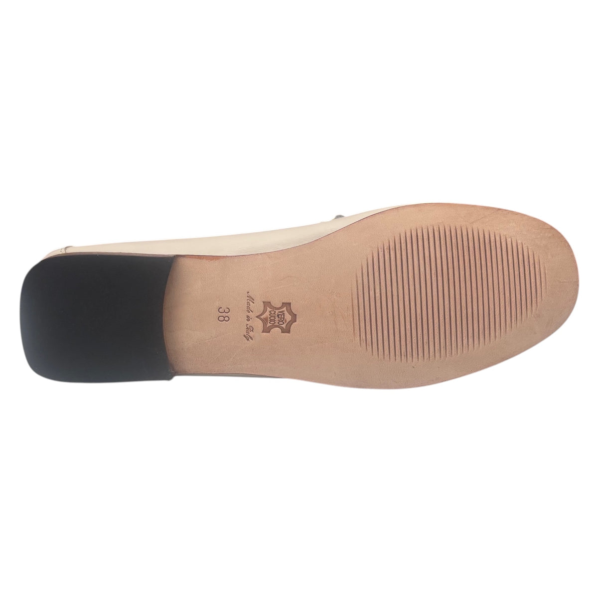 Bertone 326 — Mocassino Donna in Pelle Vaniglia