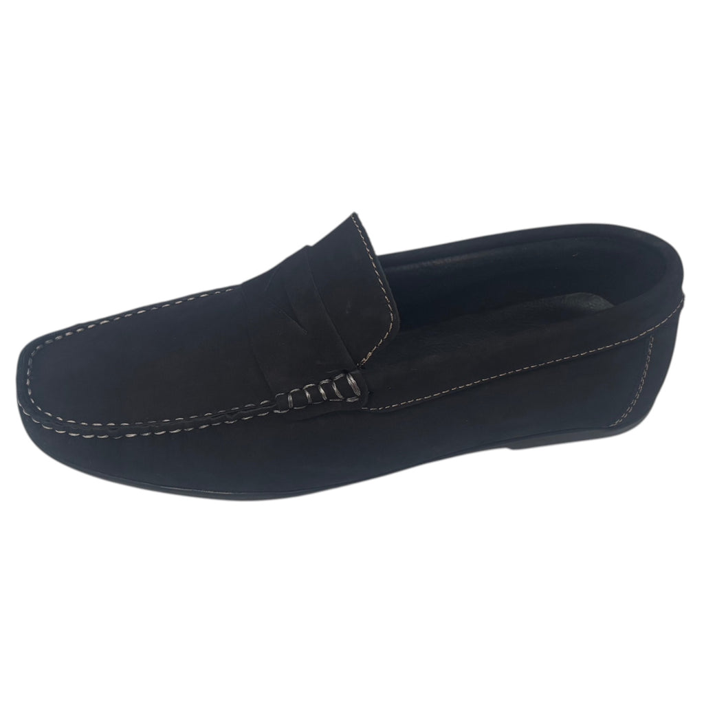 Air Force 80861 — Mocassino Uomo in Pelle Nabuk Nera