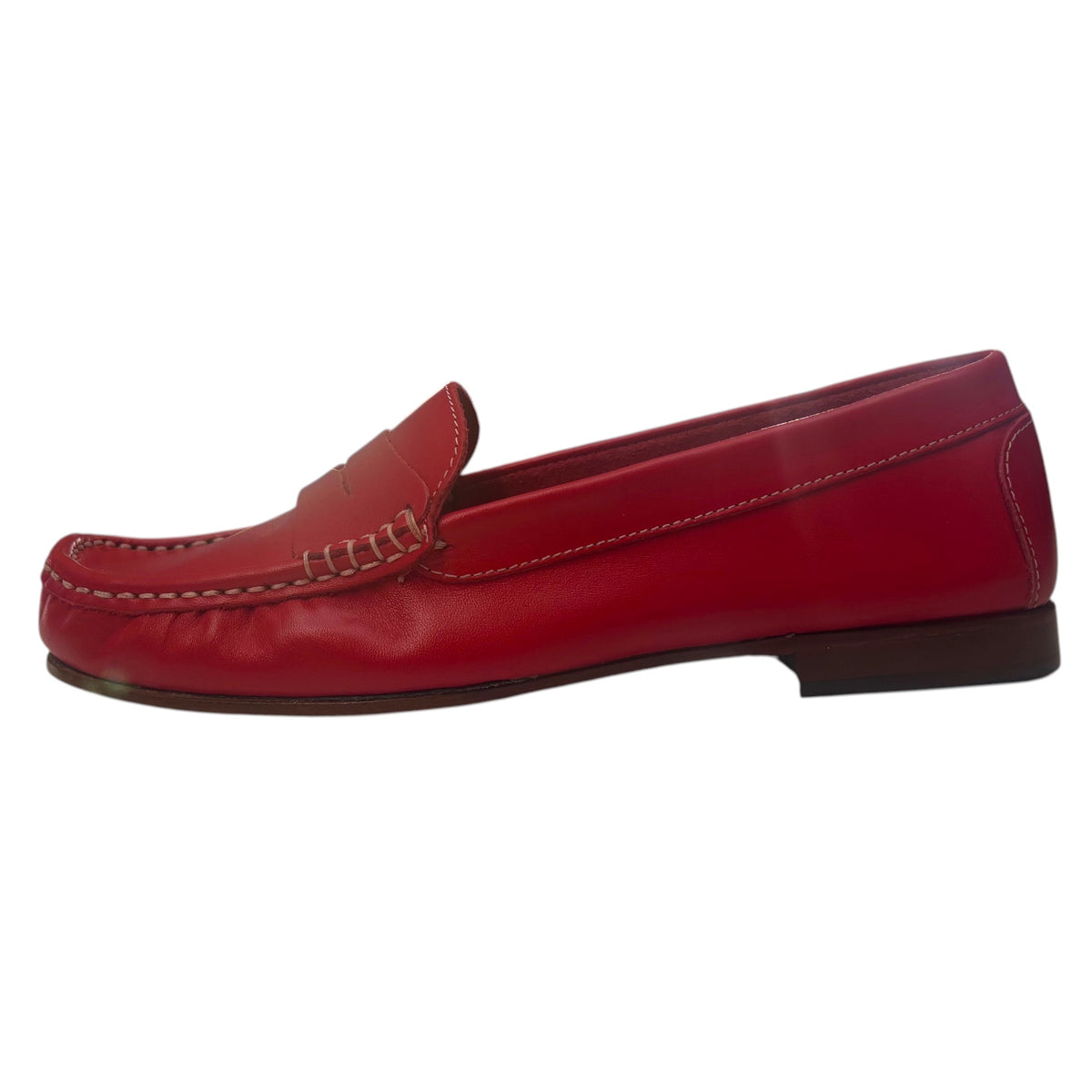 Bertone 2618 — Mocassino Donna Rosso in Pelle